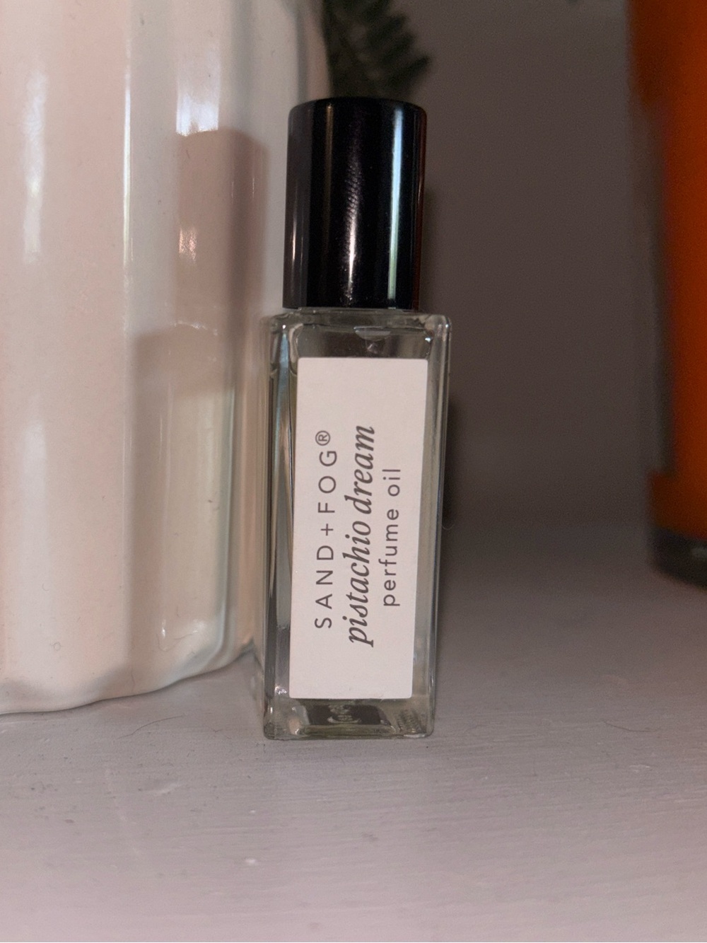 Sand + Fog Pistachio Dream 15ML rollerball perfume oil.